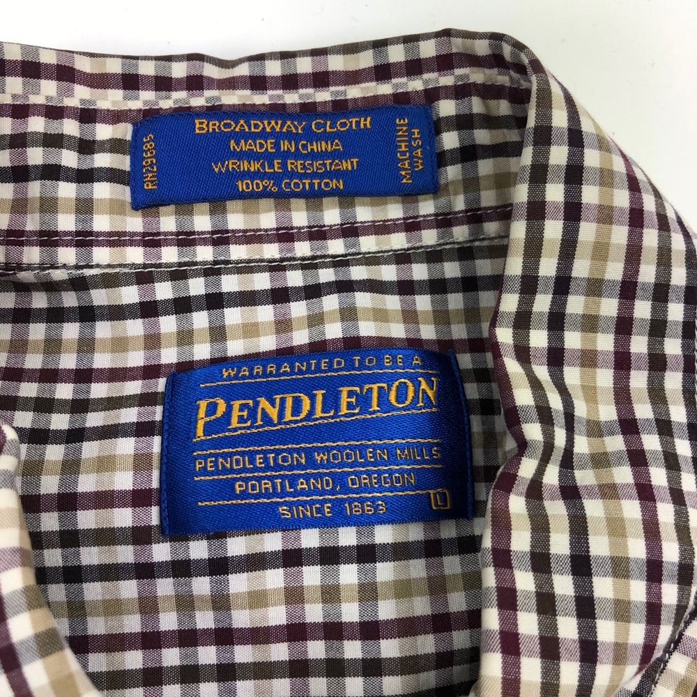 Pendleton Broadway Cloth Button Down Plaid Shirt - image 3